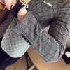 2017 spring men's high-end casual suits Korean Slim lattice small suit business casual checkered youth tide single suit jacket