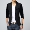 2022 Mens Blazer Jacket Patchwork Curdoruy Sleeve Single Button Business Casual Suit Korean Suits for Men