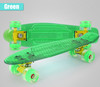 Green Transparent Peny Board Skateboard Complete Retro Cruiser Mini Longboard Skate Fish Long Board skate wheel Pnny Board 22