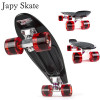 Japy Skate 22 Inches Four-wheel Street Long Skate Board Mini Cruiser Fish Skateboard With 9 Colors For Adult Children