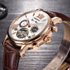 Luxury Brand Men Watch  Full-automatic Mechanical Tourbillon Fashion Sports Leather Man Calendar Week Multifunctional Watches