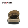 DEKABR New Fashion Summer Shoes Cow Leather Men Sandals Mens Casual Shoes Non-slip Rubber Soles Beach Shoes Plus Size 38 ~ 47