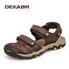 DEKABR New Fashion Summer Shoes Cow Leather Men Sandals Mens Casual Shoes Non-slip Rubber Soles Beach Shoes Plus Size 38 ~ 47