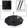 MUERHUA New Luxury Automatic Three Folding Male Commercial Compact Large Strong Frame Windproof Umbrellas Business 10K Parasol 