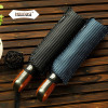 Genuine Brand Automatic Folding Umbrella Men Business Quality Sunny And Rainy Umbrellas Windproof Stripe Style 4 Colors Parasol