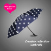 2018 New Fashional light reflecting folding super large creative umbrella with advanced technology ensure your safety in rainy