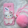 For samsung galaxy S8 plus /s7 edge /s6 case Pink Hello kitty KT cat mirror phone cover for SAM A3 A5 A7 2017/ A8 A9 cartoon