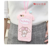 Full cover For iphone 4 4s 5s soft case Cute hello kitty cat back Case For iphone4 cartoon Melody for iphone5s + rope pink KT