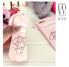Full cover For iphone 4 4s 5s soft case Cute hello kitty cat back Case For iphone4 cartoon Melody for iphone5s + rope pink KT