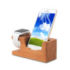 Phone Charging Dock Station For Apple Watch for Iphone 8 7 7 Plus 6 6S Plus 5 5S Wooden Stand Holder with Charger USB Port