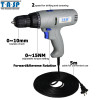TASP MESD280C 220V 280W Electric Drill Screwdriver Power Tool Set for Drilling &amp; Screwing with Keyless Chuck &amp; 5m Cable 