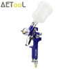 AETool 1.0MM Nozzle Professional HVLP Spray Gun Mini Air Paint Guns Airbrush With Air Regulator Gauge For Painting Car Aerograph