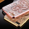 For iPhone 7 Case Luxury 3D Dragon Pattern Electroplating TPU Soft Case for iPhone 6 6s 7 8 Plus Case Shockproof Back Cover Capa