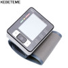  LCD Digital Display Screen Home Automatic Wrist Blood Pressure Pulse Sphygmomanometer and tonometer Monitor Heart Beat Meter 