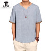 Linen Men Shirts Chinese Culture Men's Shirt Slim Short Sleeve Brand 2018 Summer Men Shirts XXL Breathable Asian Plus size M-5XL