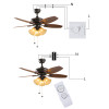 Universal ceiling fan remote control controller switch rf receiver with remote can light and speed control &amp; manual wall switch