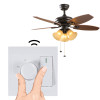 Universal ceiling fan remote control controller switch rf receiver with remote can light and speed control &amp; manual wall switch