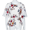 Feitong Womens Blouse Sexy V Neck Floral Print Flare Sleeve Belted Tops Blouses