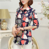 New Fashion Print Blouses Women Long Style Shirts 2018 Cotton Ladies Tops Long Sleeve Blusas Femininas Plus Size Women Clothing