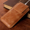 Jisoncase Mobile Phone Bag For iPhone X  Genuine Leather Phone Pounch Brown Vintage Protection Shell Capa Para 5.8inch Fundas