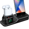 3 in 1 Charging Dock Holder For Iphone X Iphone 8 Iphone 7 Iphone 6 Silicone charging stand Dock Station For Apple watch Airpods