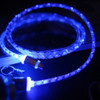 5V Glow LED Light Micro USB Cable Charger Adapter for Samsung Huawei Xiaomi Oppo HTC LG Android Phone Charge Adapters