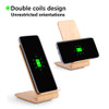 SCELTECH Wood Grain Fast Wireless Charger Quick Wireless Charging Stand for iPhoneX 8 8Plus Samsung Galaxy S6 S7 S8 edge/Note5