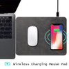 Qi Wireless Charger Mouse Pad for iPhone X 8 8 Plus Samsung Galaxy Note 8 S8 plus S7 Edge Ultra-thin Wireless Phone Charging Pad