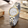 GEEKTHINK Fashion Gold Stainless Steel Quartz Watch Women Top Luxury Brand Unisex Ladies Wristwatch Lover's Gift Female clock