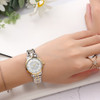 GEEKTHINK Fashion Gold Stainless Steel Quartz Watch Women Top Luxury Brand Unisex Ladies Wristwatch Lover's Gift Female clock