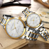 GEEKTHINK Top Luxury Brand Black Stainless Steel Quartz Watch Women Dress Ladies Wristwatch Lover's Gift Female clock