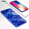 Luxury Tempered Glass Case For iPhone X 6 7 8 case Explosion-proof Marble pattern hard Back Cover For iPhone 7 8 6S Plus X Case