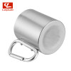 2018 Portable Self Lock Carabiner Handle Cup Outdoor Hiking Camping Climbing Tools Stainless Steel Water Tea Coffee Tools CL138