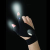 Fingerless Glove LED Flashlight Torch Outdoor Fishing Camping Hiking Magic Strap Survival Rescue Tool Light Left/Right Hand