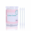100pcs/box Spiral Cosmetic Cotton Swabs Non-Woven Pointed Cotton Sticks Paper Shaft Double Head Ear Cleaner Health Care Tools