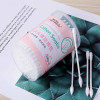 100pcs/box Spiral Cosmetic Cotton Swabs Non-Woven Pointed Cotton Sticks Paper Shaft Double Head Ear Cleaner Health Care Tools
