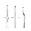 3PCS/SET Portable Stainless Steel EarPick Cleaning Hygenic Ear Pick Wax Removal Curette Cleaner Health Ear Care Stick Tools FS74