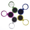 1 Pcs New Girls Portable Mini Folding Comb Airbag Massage Round Travel Hair brush With Mirror Cute Round Hair