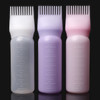 120ml Plastic Hair Coloring Dye Filling Bottles Applicator with Graduated Brush Dispensing Kit Salon Hair Dyeing Styling Tools