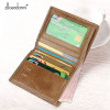 Thin Wallet Men Small Wallets Quality leather Short Purse Male Luxury Vintage Card Holder Cowhide Purses Retro New