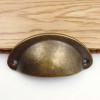 20pcs Retro Metal Kitchen Drawer Cabinet Door Handle Furniture Knobs Hardware Cupboard Antique Brass Shell Pull Handles