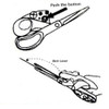 High Quality Straight Fast Laser Guided Scissors Sewing Laser Scissors Cuts Household Scissors with Battery