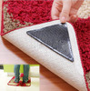 4Pcs/set Triangular Non-slip Mats Fixed Carpet Rug Carpet Mat Grippers Non Slip Skid Silicone Bath Living Room Anti-skid Pads