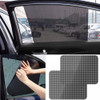  Auto Care 2Pcs Black Side Car Sun Shades Rear Window Sunshades Cover Block Static Cling Visor Shield Screen Interior Accessories