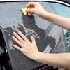  Auto Care 2Pcs Black Side Car Sun Shades Rear Window Sunshades Cover Block Static Cling Visor Shield Screen Interior Accessories