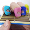 5pcs Silicone Guitar Thumb Finger Picks Protector Plectrum Fingertip thimble Finger Guard safety protect caps Colors Random
