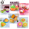 12pcs Silicone Mold Heart Cupcake Soap Silicone Cake Mold Muffin Baking Nonstick and Heat Resistant Reusable Silicone Cake Molds