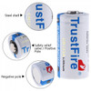 TrustFire 4pcs 3V 1400mAh CR123A 16340 Battery Lithium li-ion no rechargeable battery with protected PCB