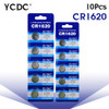 YCDC 11.11 Big Promotion 10Pcs CR1620 CR 1620 3v Lithium button Battery Remote control car remote battery Scales