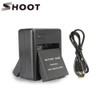 SHOOT Dual Port Battery Charger for Xiaomi Yi Lite Yi 4K 4K+ Sports Cam International Edition Accessories for Yi Action Camera